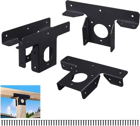 black metal brackets for pergola|heavy duty pergola brackets.